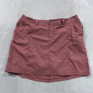 Duluth Trading Skort Womens 22W Quick Dry Zip Pocket Built-In Shorts Hiking